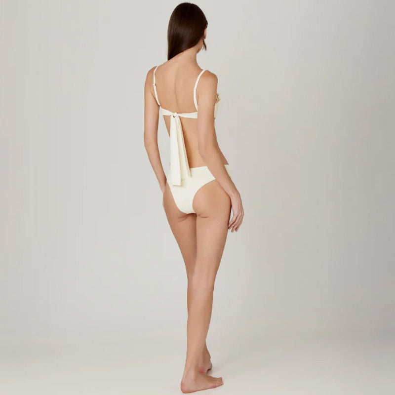 Elegant Shell Underwire Cheeky Brazilian Two Piece Bikini Swimsuit
