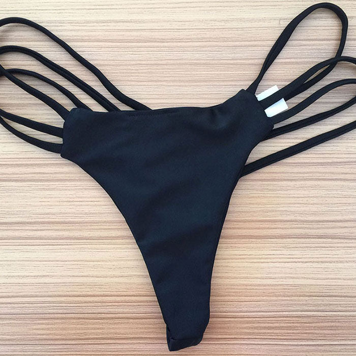 Strappy Thong Brazilian Bikini Bottom