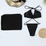Minimalist Cut Out O Ring Halter Brazilian One Piece Swimsuit