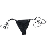 Tie Side Trim Scrunched Brazilian Bikini Cheeky Bottom