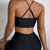 Active Boyshort Crisscross Bralette Brazilian Two Piece Bikini Swimsuit