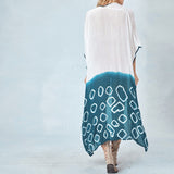 Casual Dotted Print High Slit Brazilian Beach Cover Up