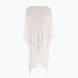 Fringe Edge Deep V Crochet Brazilian Beach Cover Up