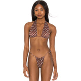 Sexy Slide Halter Tie String Brazilian Two Piece Bikini Swimsuit